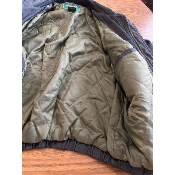 Saddlebred black leather zip front bomber jacket size XL - Picture 4 of 10